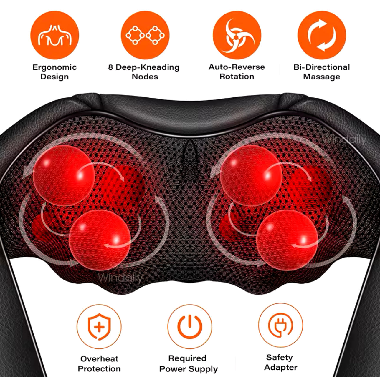Shiatsu Heated Neck and Back Massager