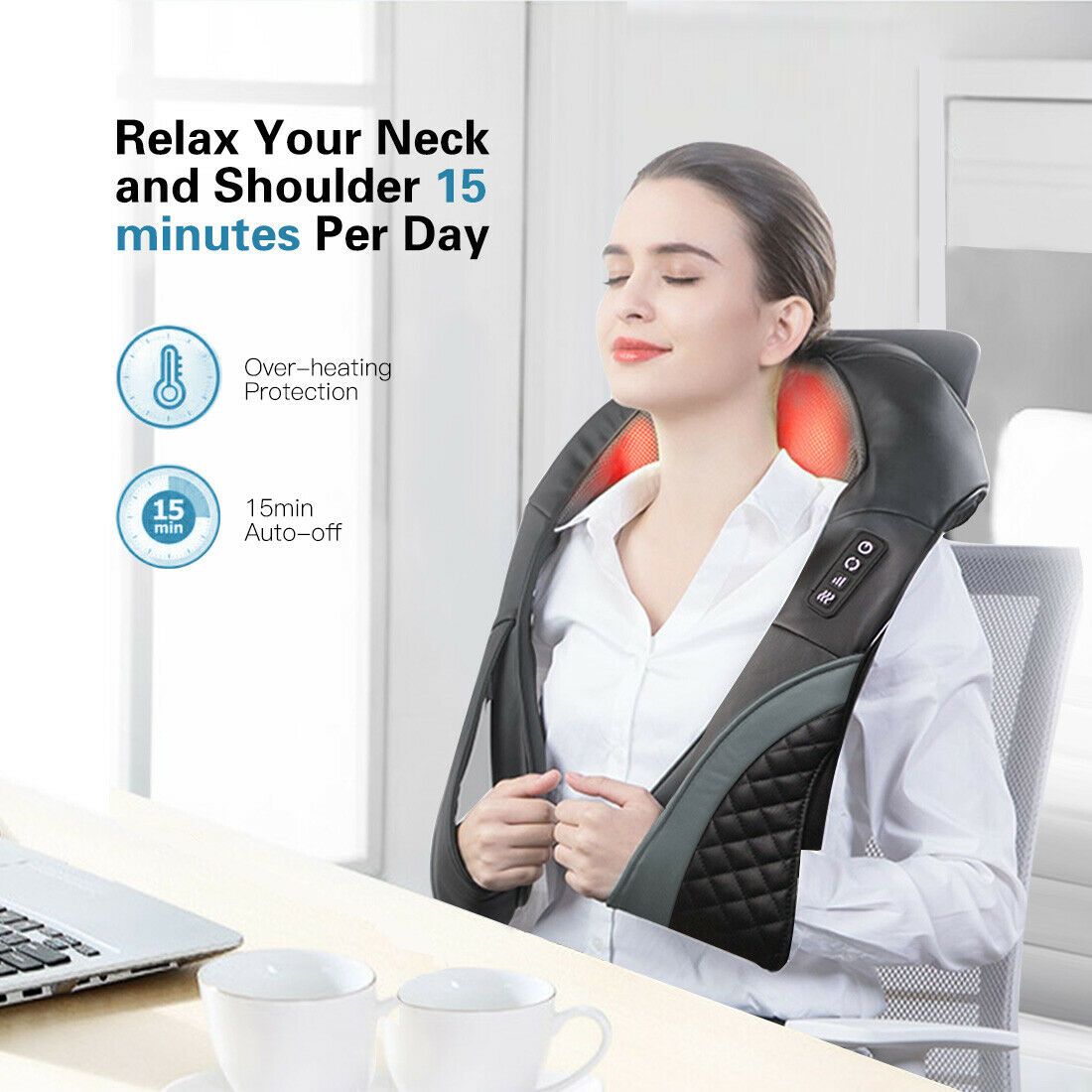 Shiatsu Heated Neck and Back Massager