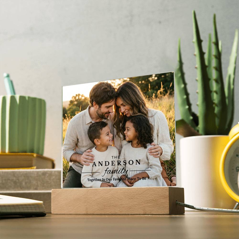 Personalized Family Photo Acrylic Plaque