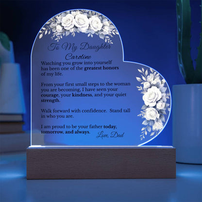 To My Daughter from Dad Acrylic Plaque