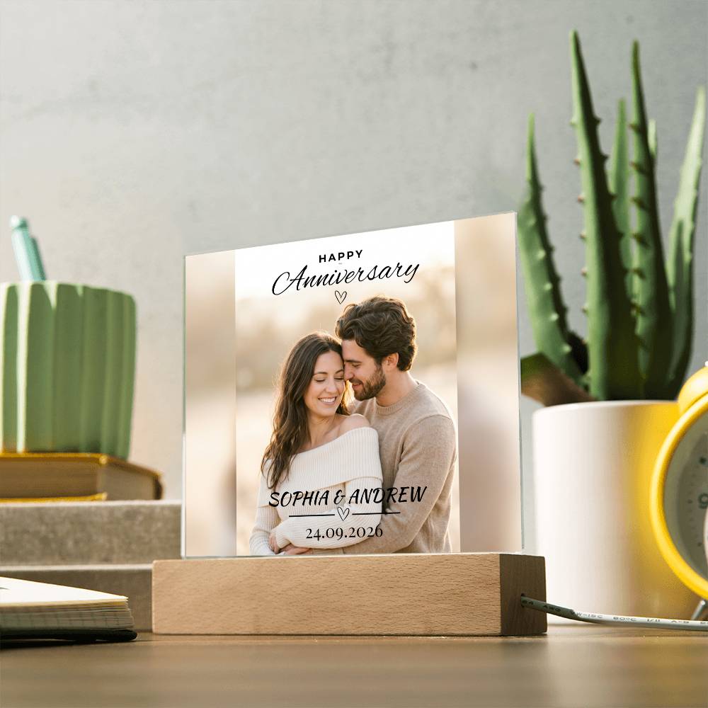 Personalized Couple Anniversary Acrylic Plaque