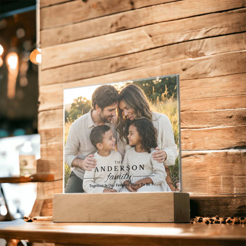 Personalized Family Photo Acrylic Plaque