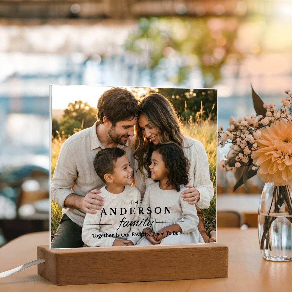 Personalized Family Photo Acrylic Plaque