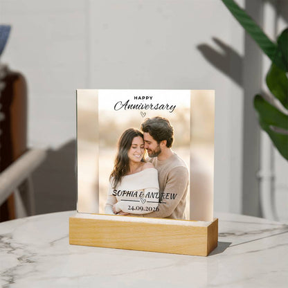 Personalized Couple Anniversary Acrylic Plaque