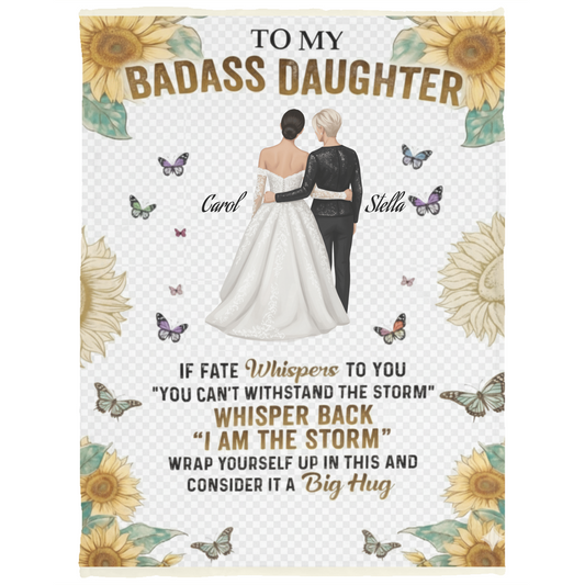 To My Daughter - Cozy Plush Fleece Blanket - 30x40