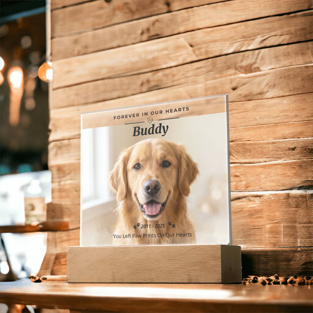 Personalized Pet Memorial Acrylic Plaque