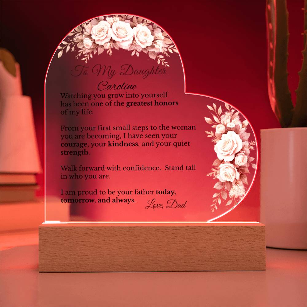 To My Daughter from Dad Acrylic Plaque