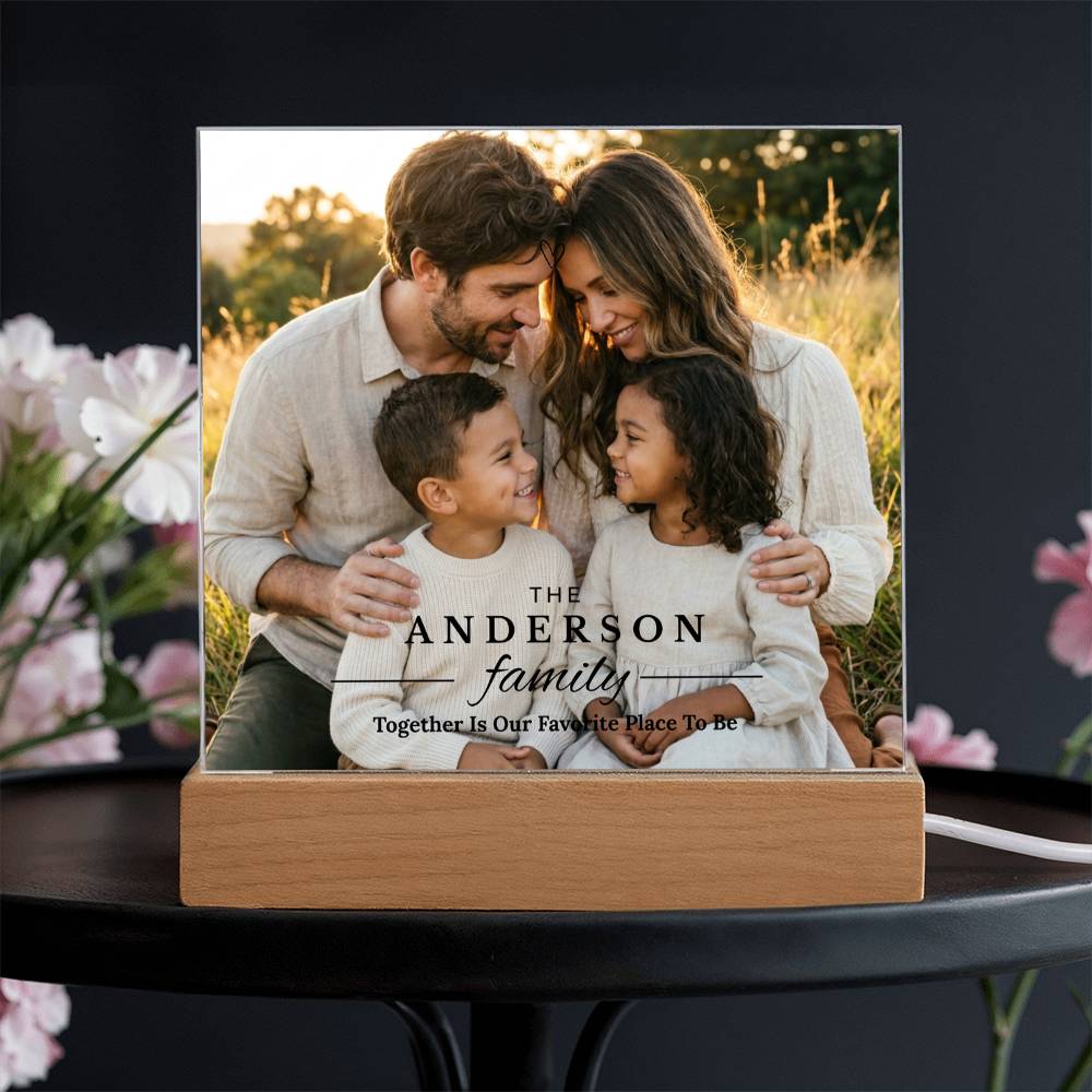 Personalized Family Photo Acrylic Plaque
