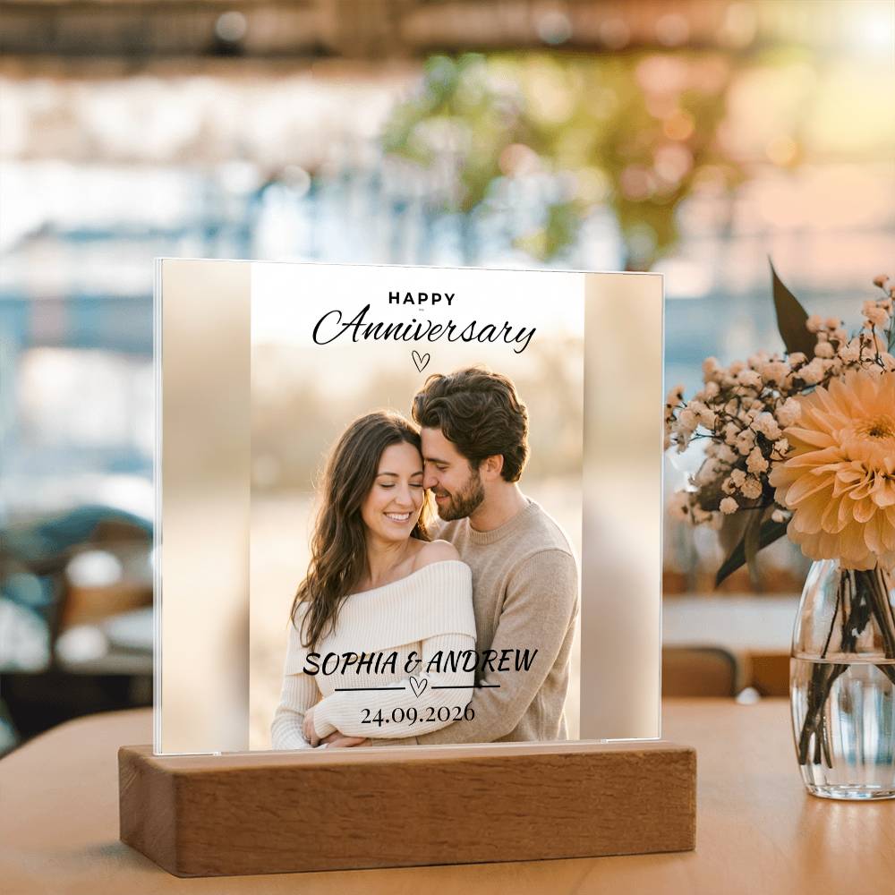 Personalized Couple Anniversary Acrylic Plaque