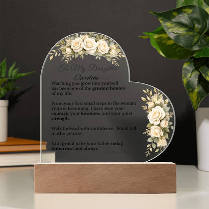 To My Daughter from Dad Acrylic Plaque