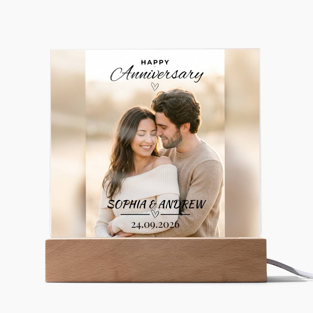 Personalized Couple Anniversary Acrylic Plaque