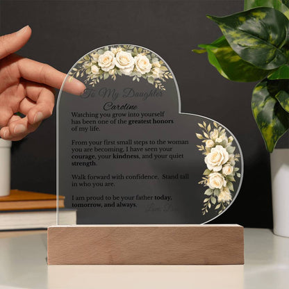 To My Daughter from Dad Acrylic Plaque