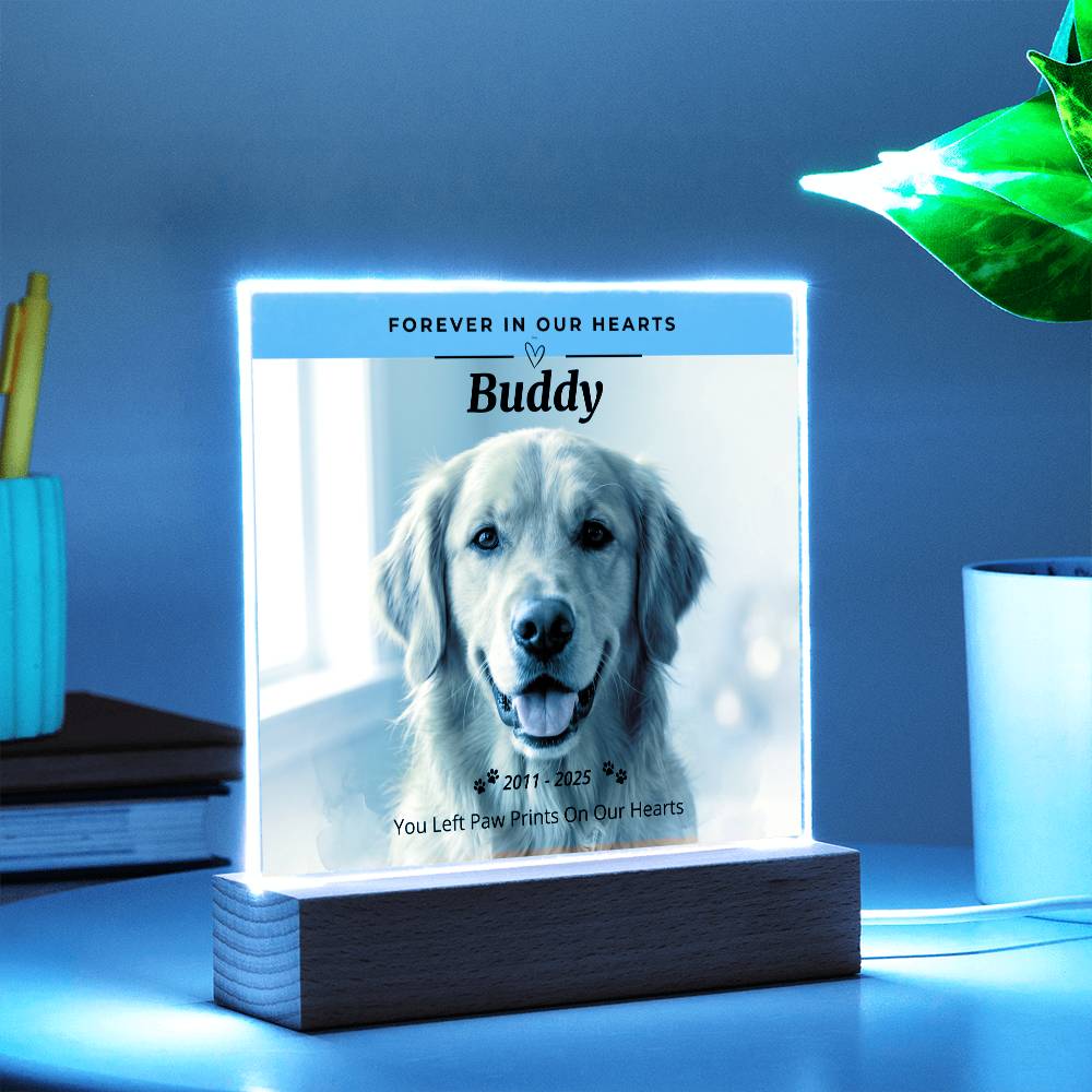 Personalized Pet Memorial Acrylic Plaque