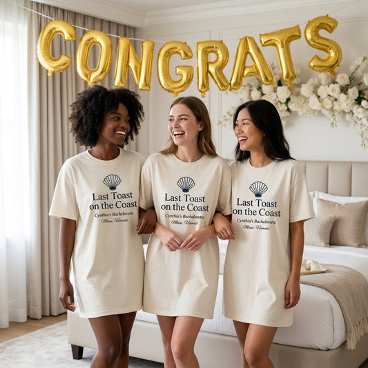 Bachelorette - Last Toast on the Coast - T-shirt