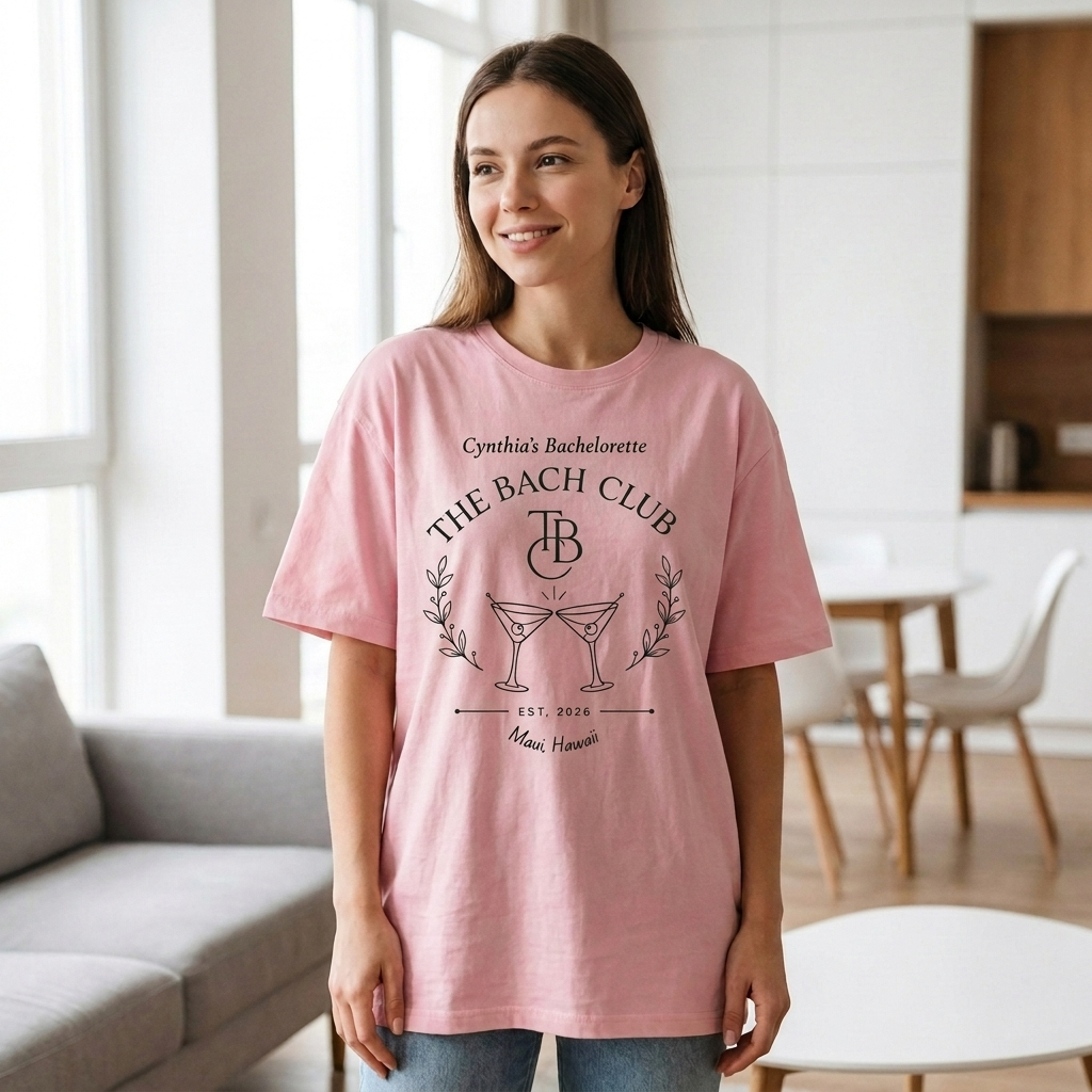 The Bach Club - T-shirt → The Bach Club Shirt | Custom Bride Squad T-Shirt