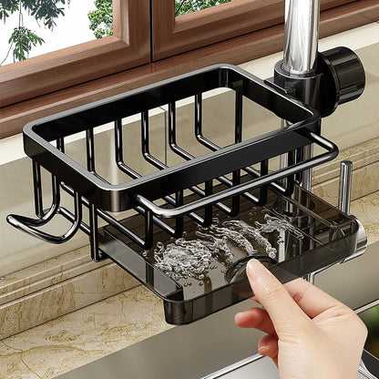 Kitchen Sink and Bathroom Faucet Organizer Rack