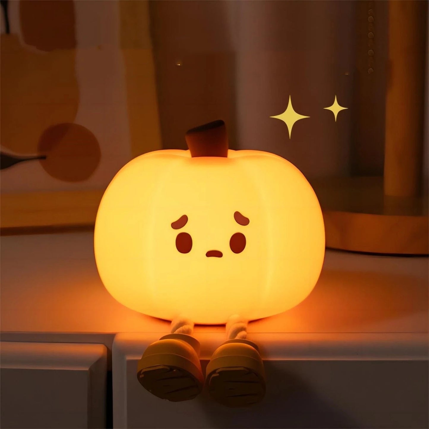 Adorable Pumpkin Night Light