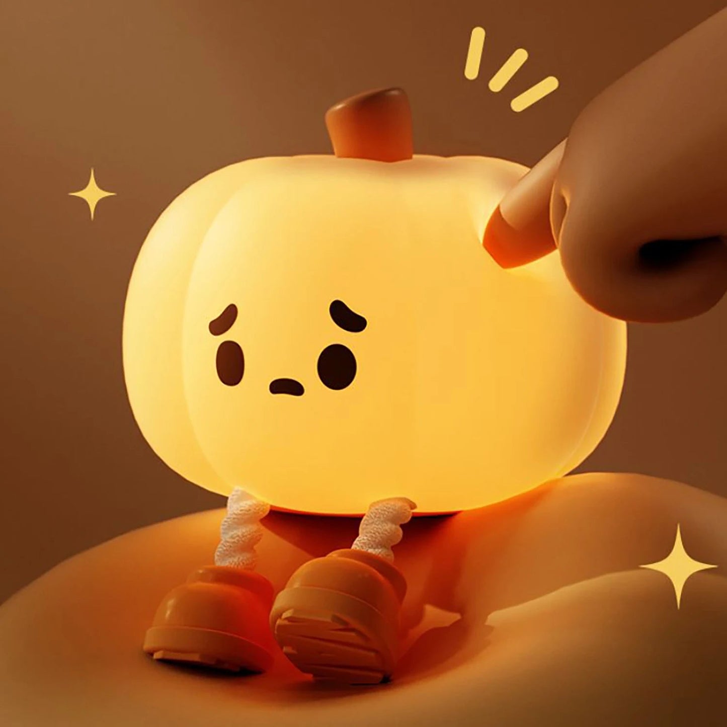 Adorable Pumpkin Night Light