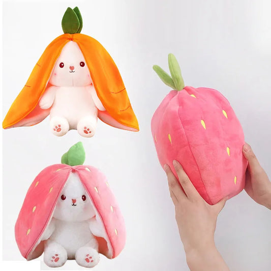 Strawberry Carrot   Bunny Plush Toy