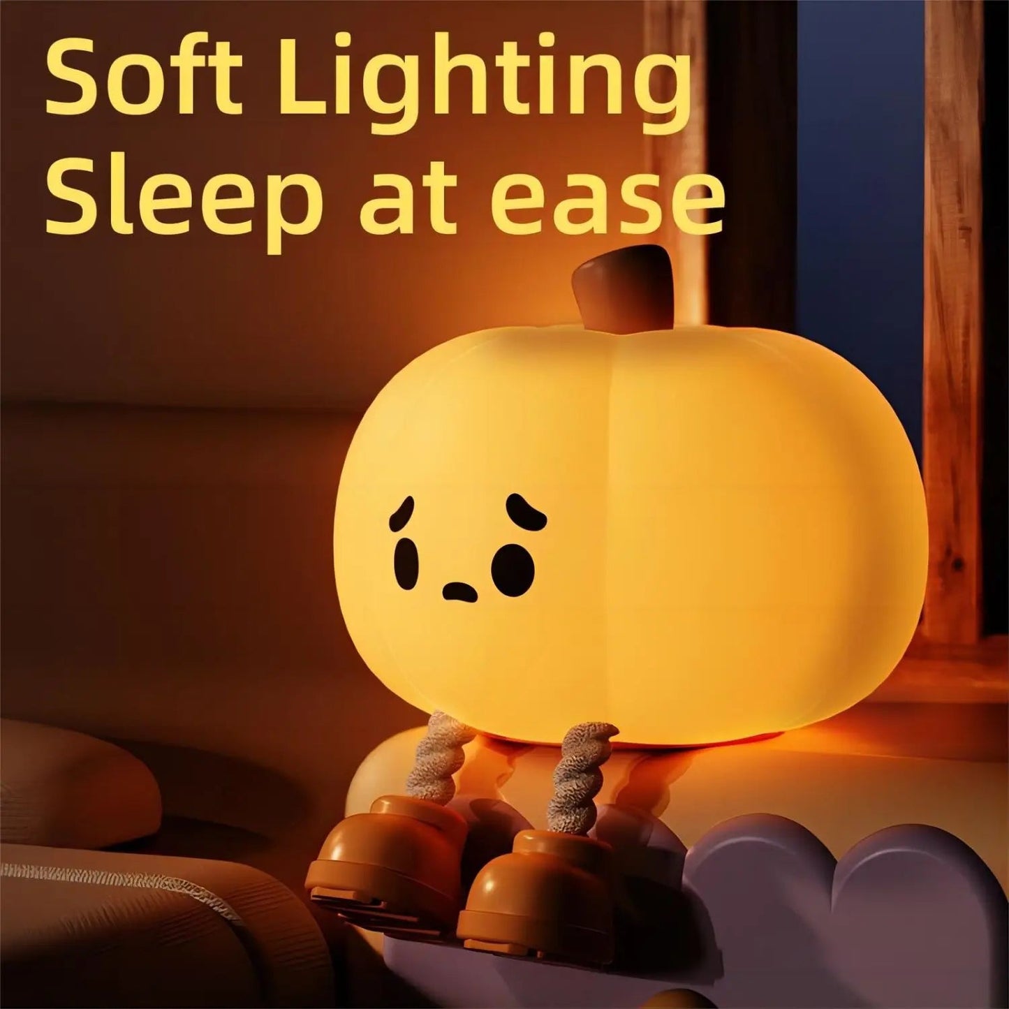 Adorable Pumpkin Night Light