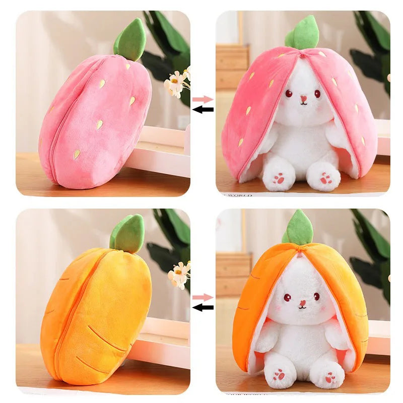 Strawberry Carrot   Bunny Plush Toy