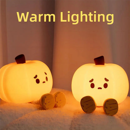 Adorable Pumpkin Night Light