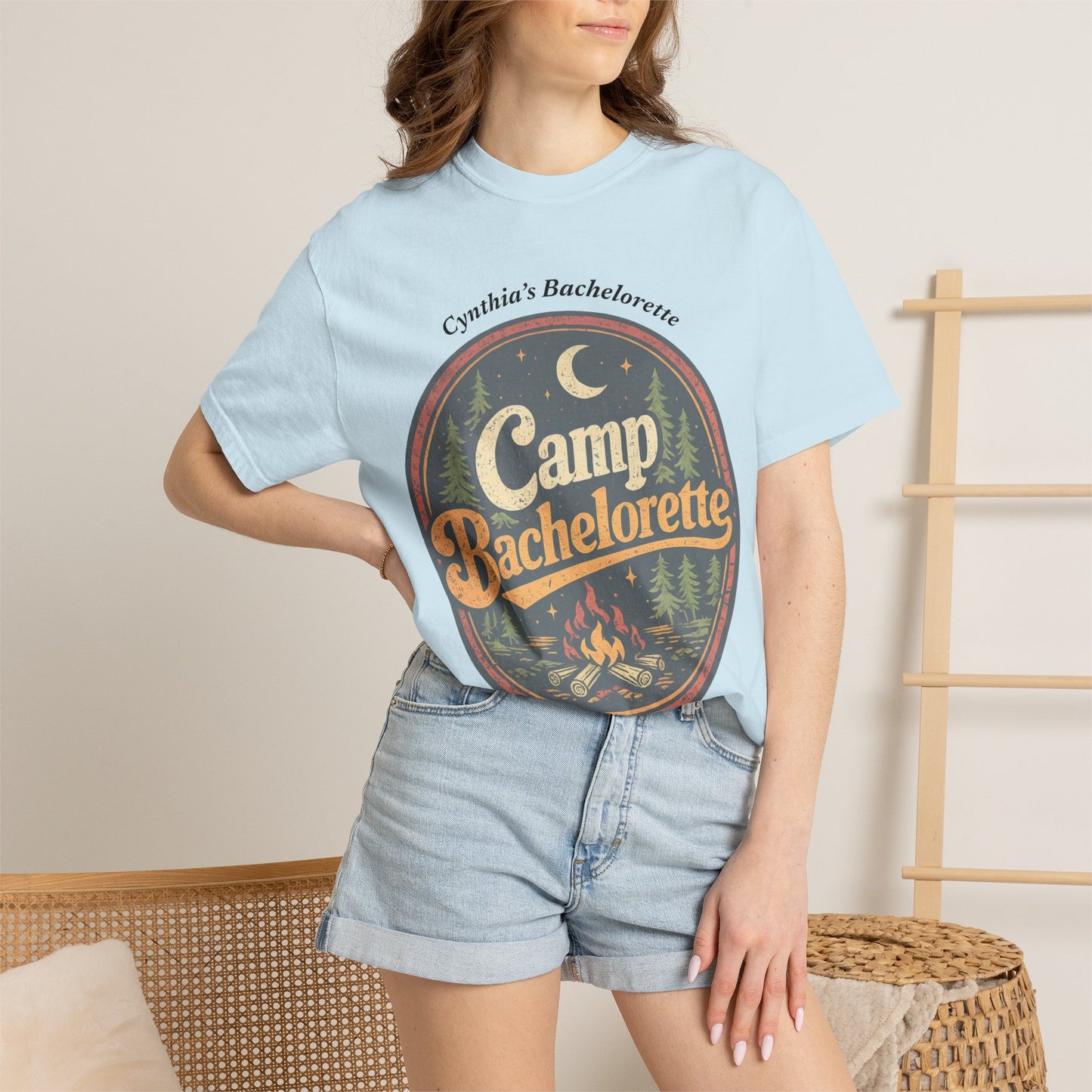 Camp Bachelorette - T-shirt → Camp Bachelorette Shirt | Cabin Weekend Bride Squad Tee