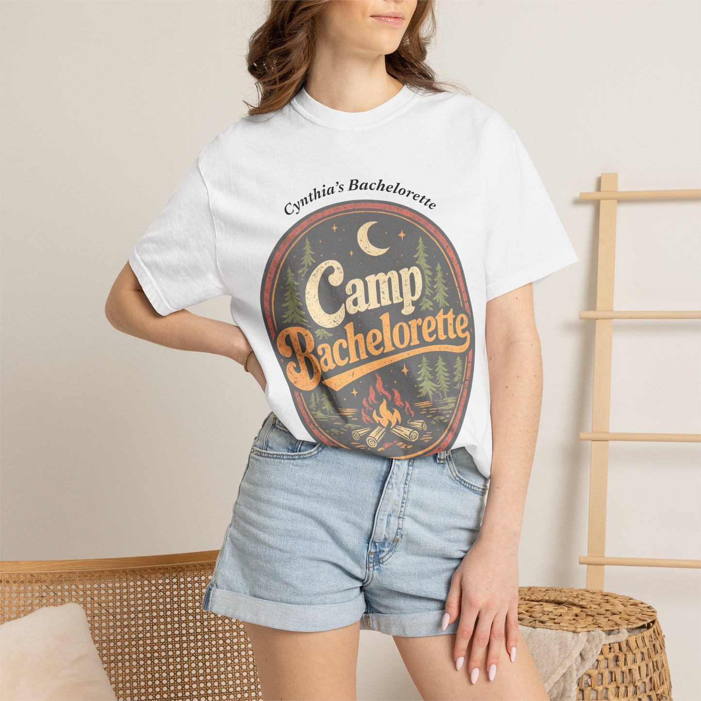 Camp Bachelorette - T-shirt → Camp Bachelorette Shirt | Cabin Weekend Bride Squad Tee