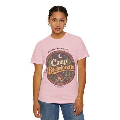Camp Bachelorette - T-shirt → Camp Bachelorette Shirt | Cabin Weekend Bride Squad Tee